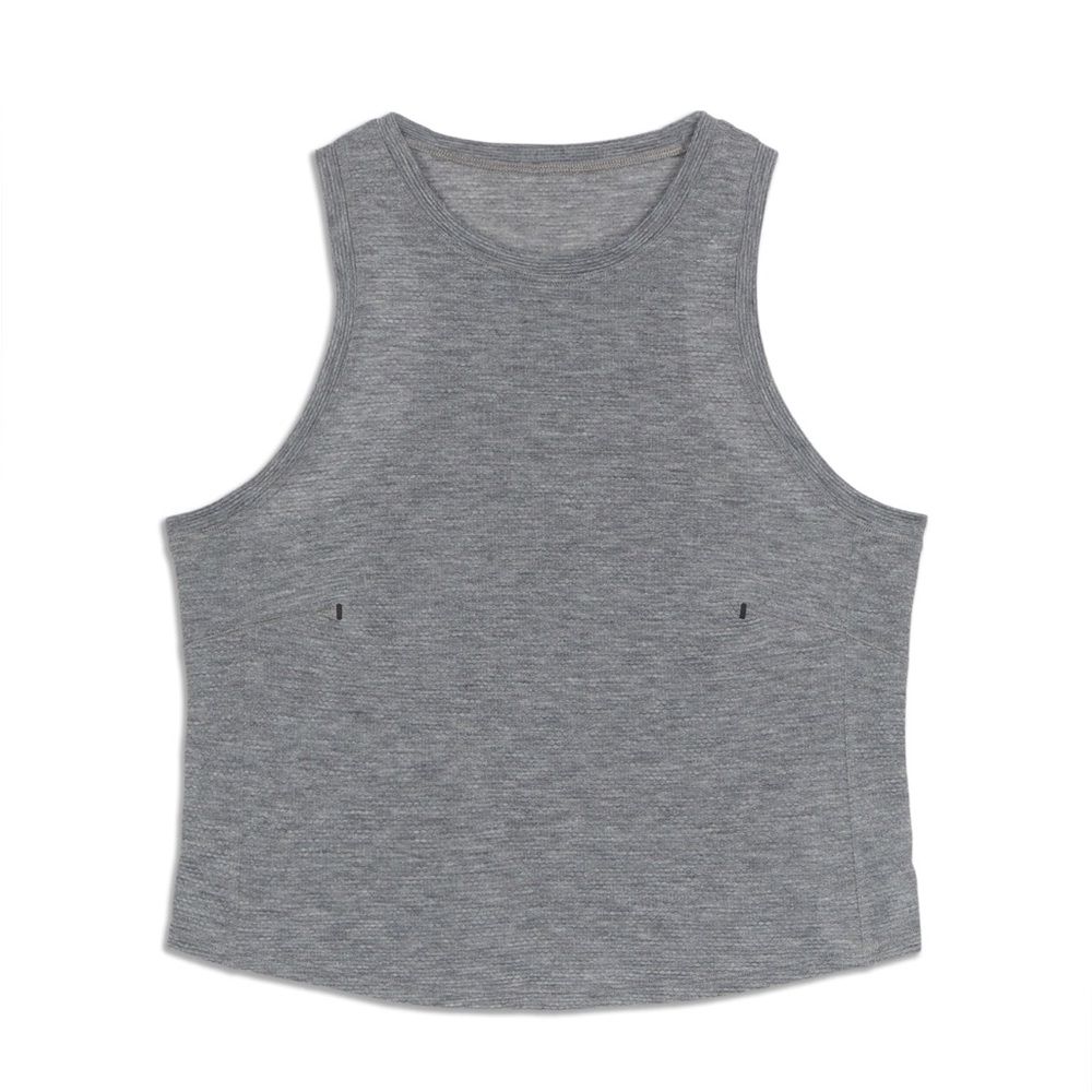 Lululemon gray run and train tank top